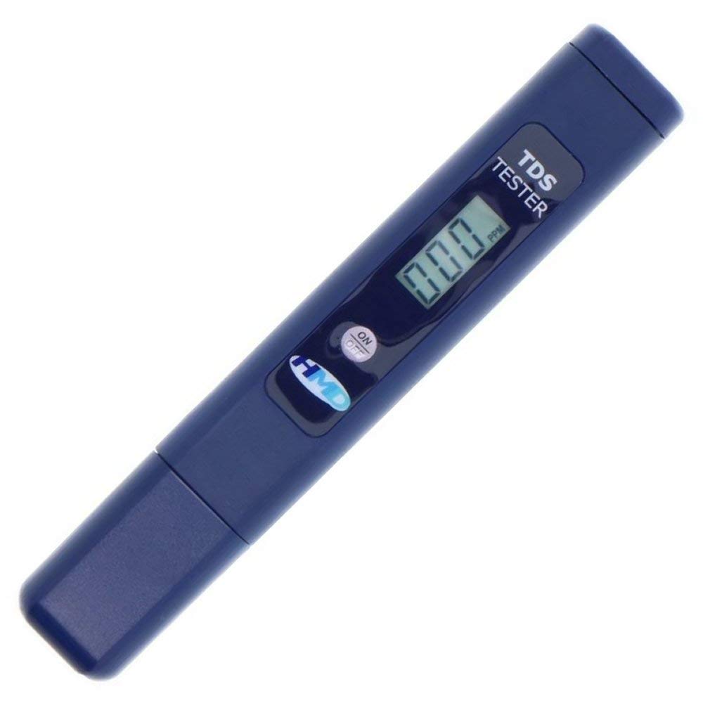 ZeroWater ZT-2 TDS meter blue display shows total dissolved solids for quick water quality checks.
