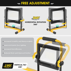 Zetunlo 360-degree horizontal rotation enables precise light positioning.