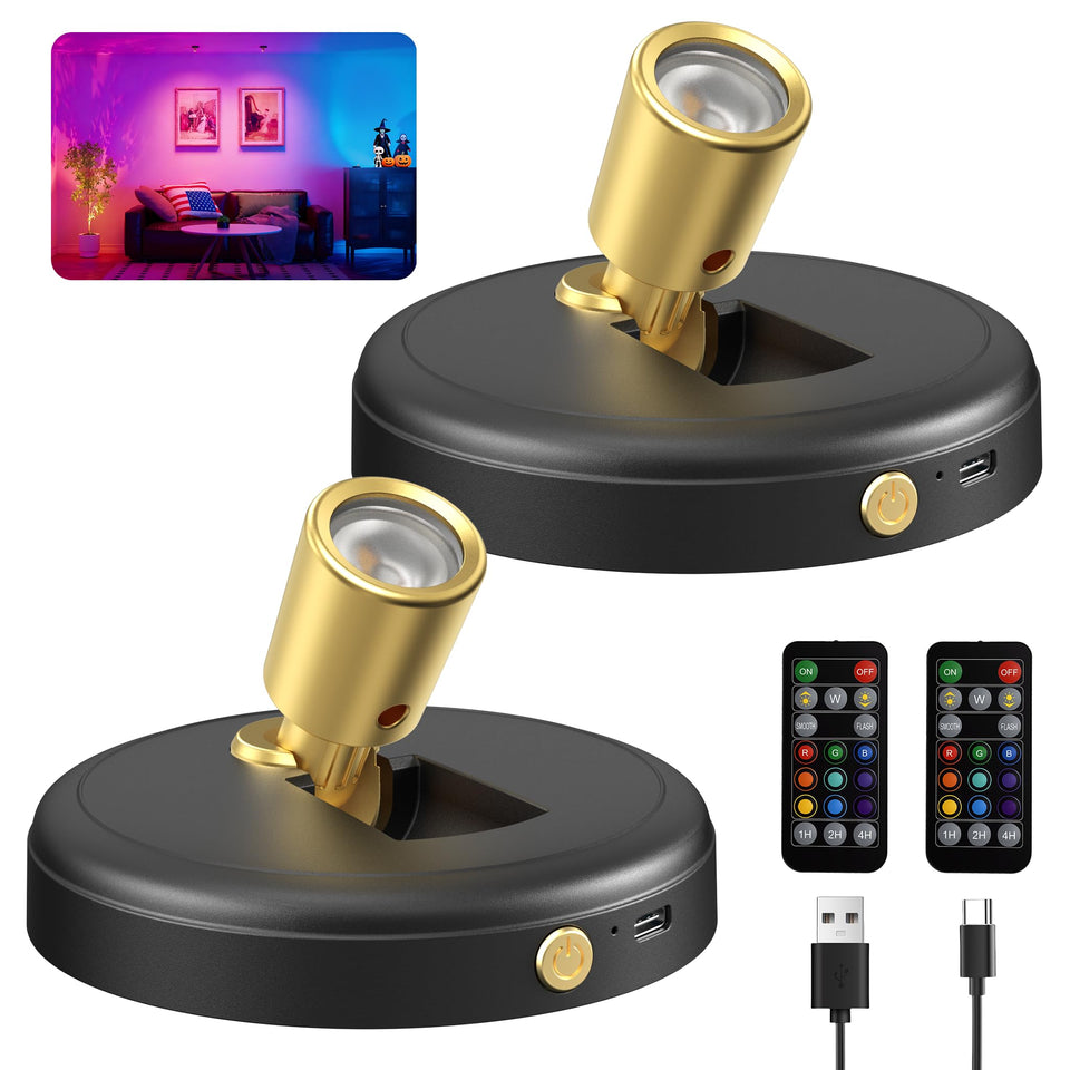 Zetunlo Spot Lights demonstrate long battery life for ambient home accents