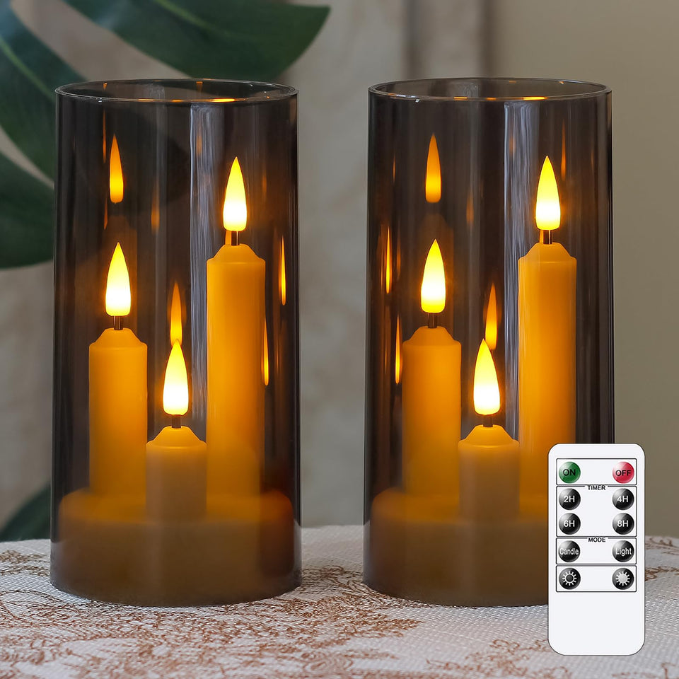 Zevanor 3-in-1 flameless taper candles with remote illuminate weddings and events with a refined glow.