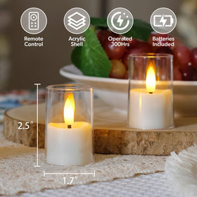 Zevanor battery-operated tealight runs long hours with included batteries.