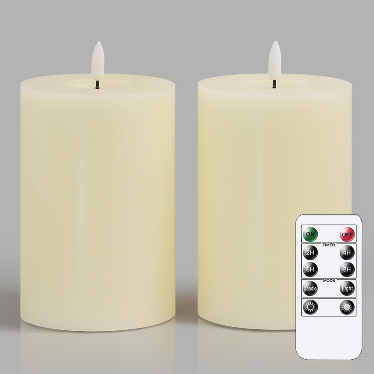 Zevanor flameless ivory candles with remote control for effortless mood lighting