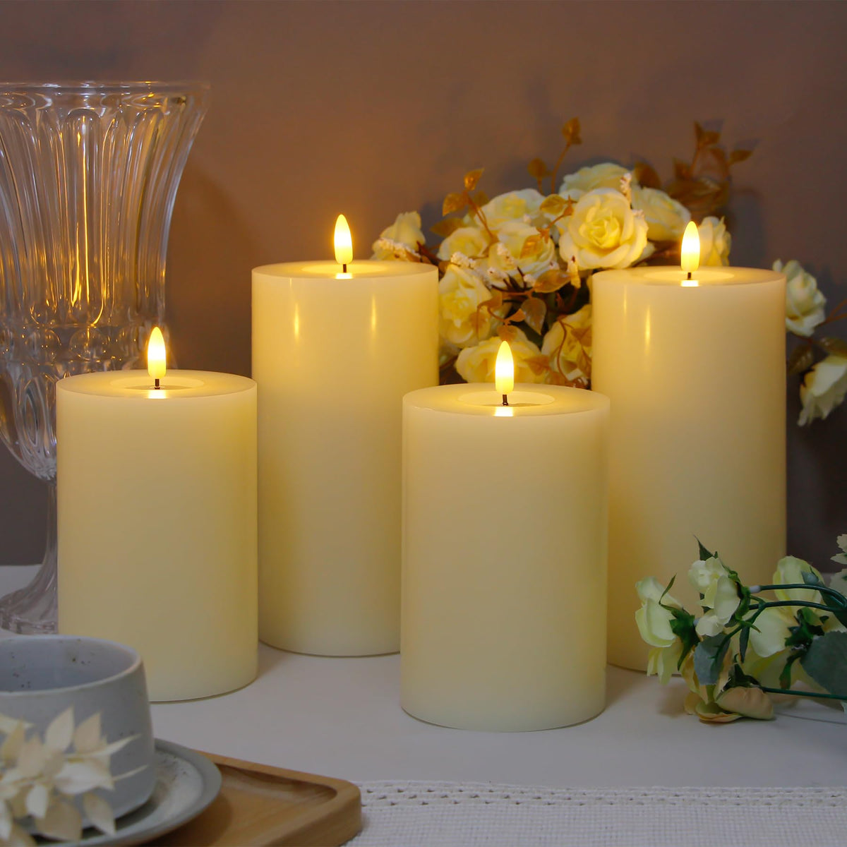 Zevanor wedding and party decor candles add warm ambiance safely