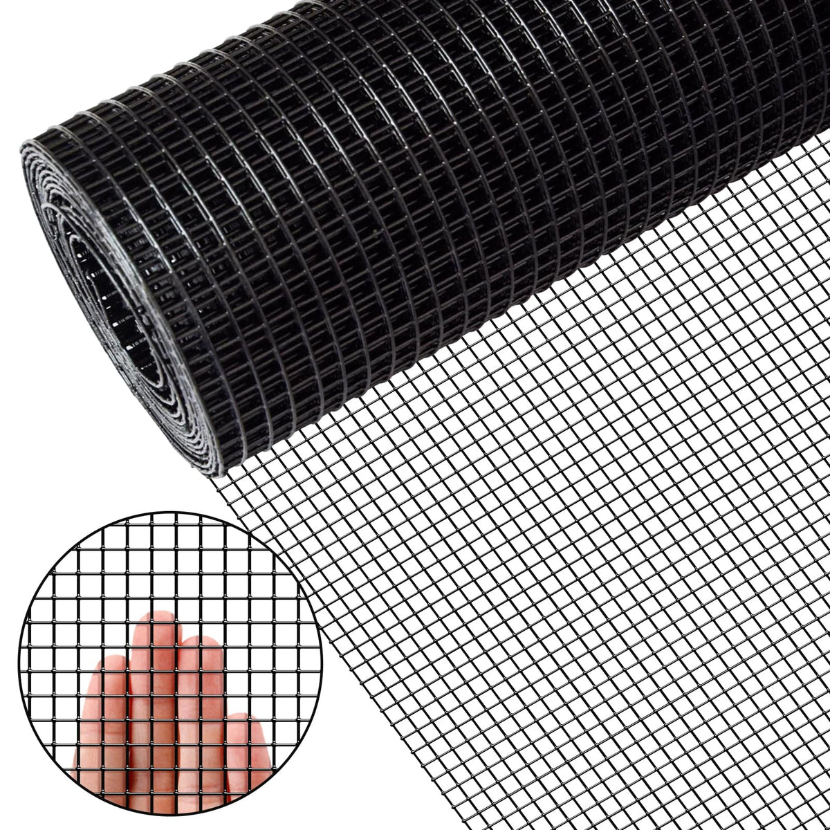 Zevemomo 36x50 hardware cloth roll with 1/4-inch openings for durable outdoor enclosures.