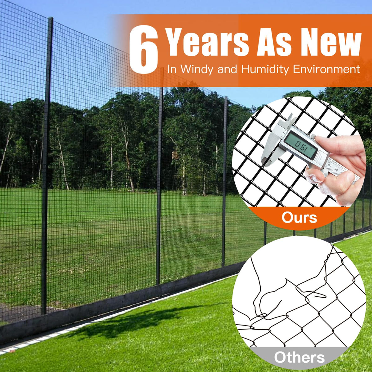 Zevemomo galvanized core welded mesh offers strength for long-term fencing.