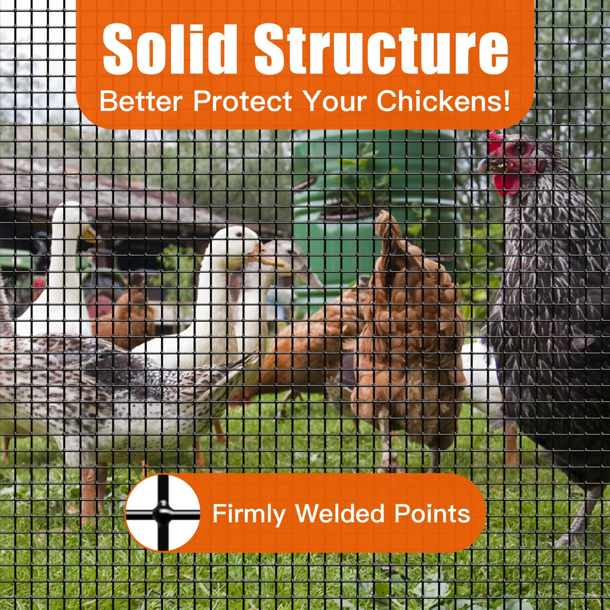 Zevemomo versatile 36x50' hardware cloth for garden and rabbit enclosures.