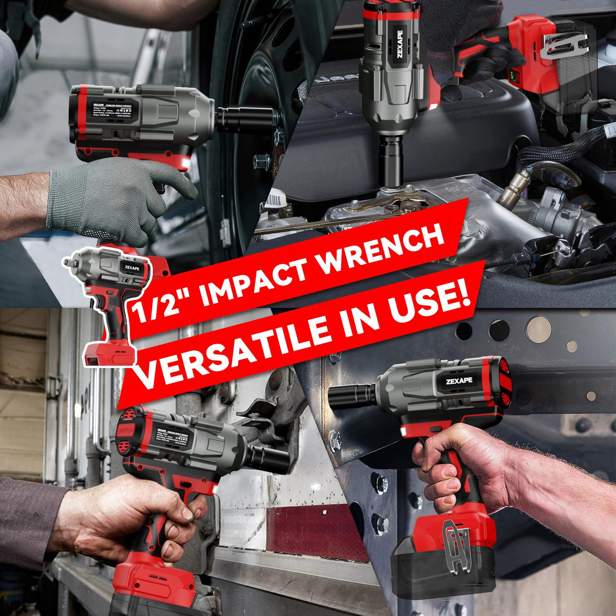 ZEXAPE brushless motor delivers efficient torque and longer runtime