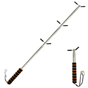 Zeytosu extendable tester pole with foam grip for easy ceiling button access