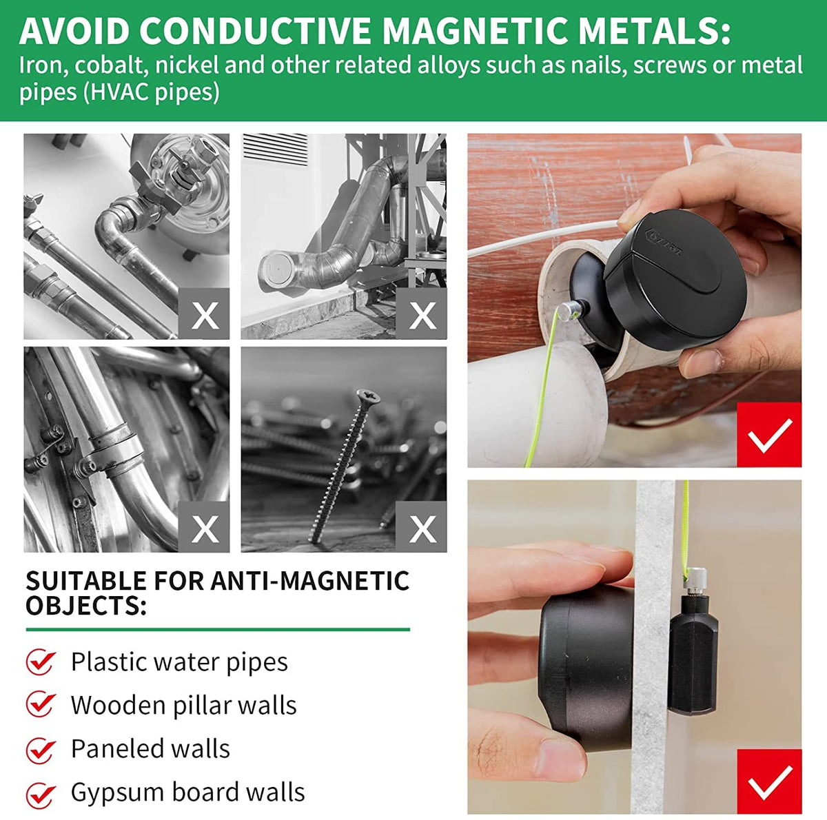 Zezzo WireMag Puller used under floorboards to pull cables precisely