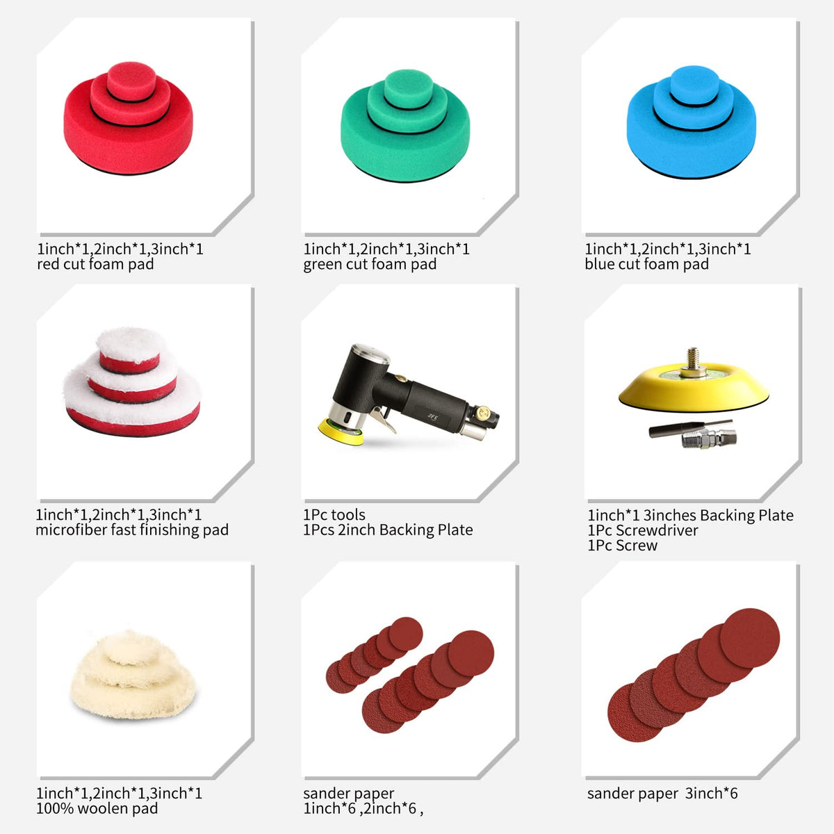 ZFE 15 buffing pads enabling versatile surface finishes.
