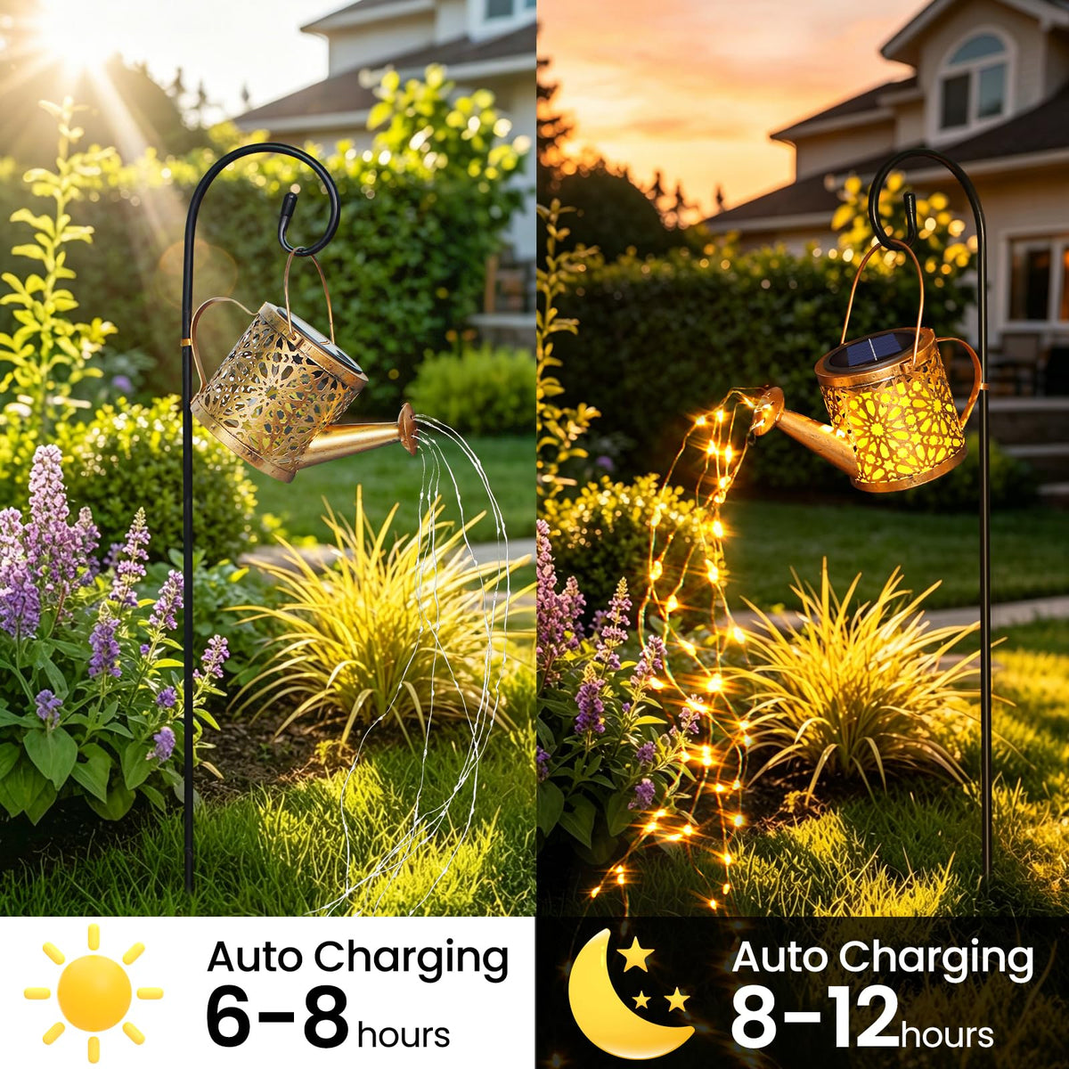 Zfiglum all-weather durable lantern withstands sun and rain while glowing.