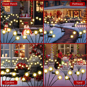 ZFNN solar firefly lights durable branches swing with wind for vibrant scenes.