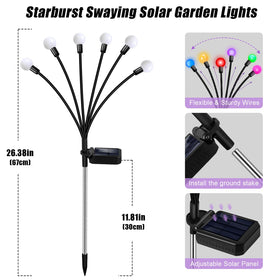 ZFNN Solar Firefly Lights feature multicolor RGB mode for festive events.