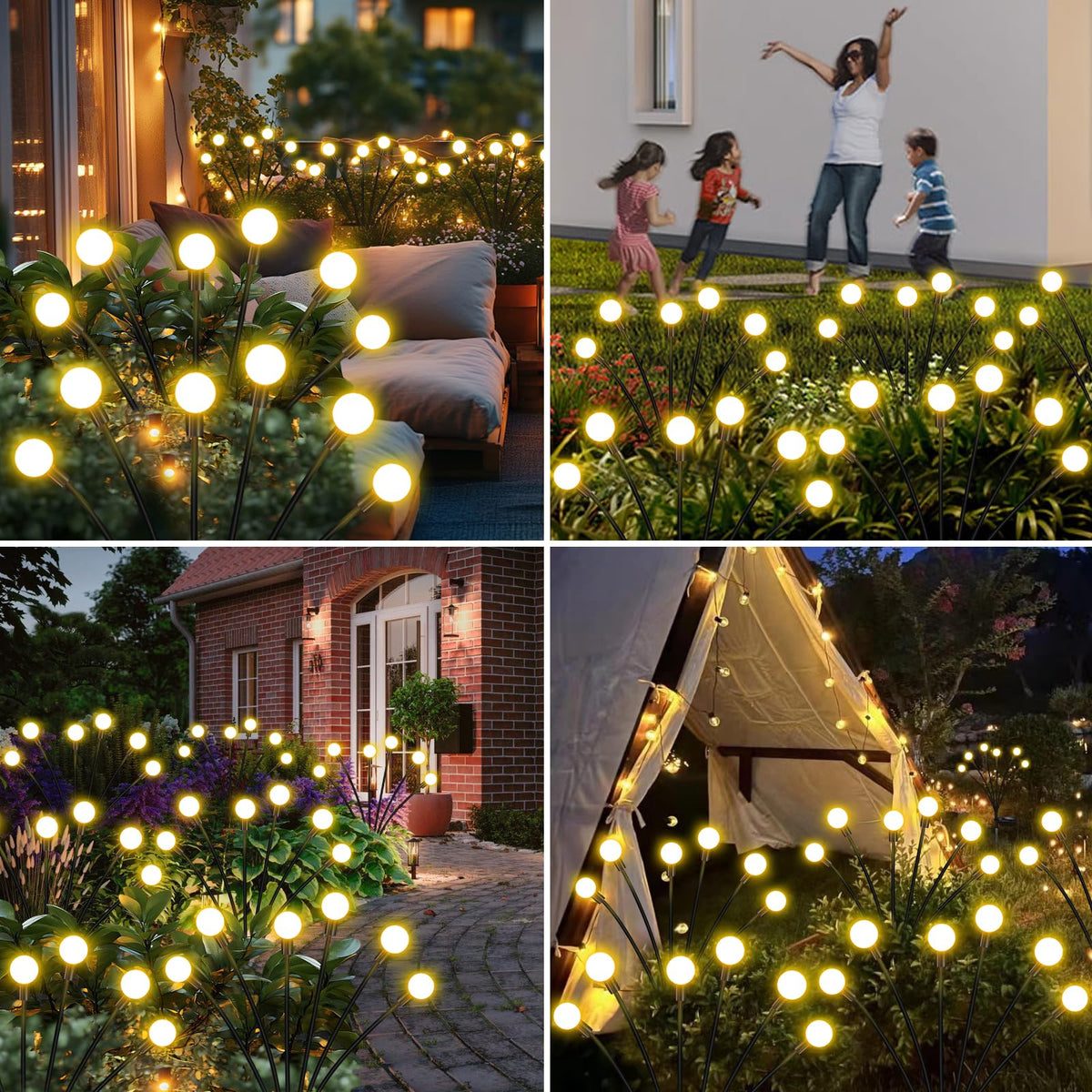 ZFNN solar firefly lights spark romantic evenings on porch or garden.