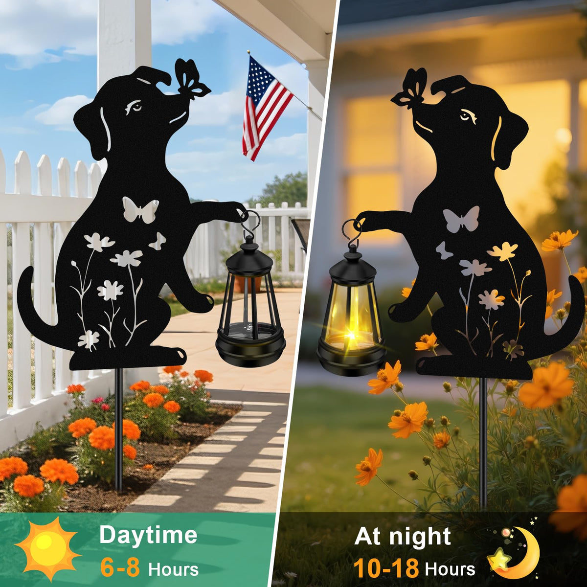 ZFNN solar panel powers dusk-to-dawn illumination with no wiring