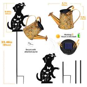 ZFNN solar powered lights charge by day and glow softly after dusk.