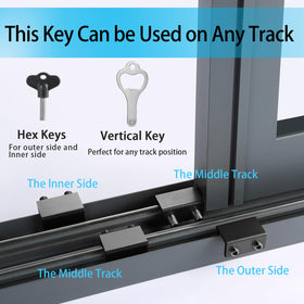 ZRFCXE packaging includes locks, hex keys, gaskets, and vertical key