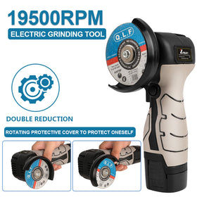 Charger shown for rapid recharge, minimizing downtime.