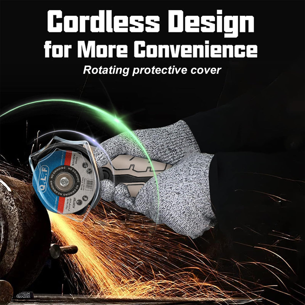 Ventilated shell helps cool the motor during demanding tasks.