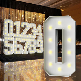 ZFUNBO 3ft marquee number 0 assembly kit ready for display
