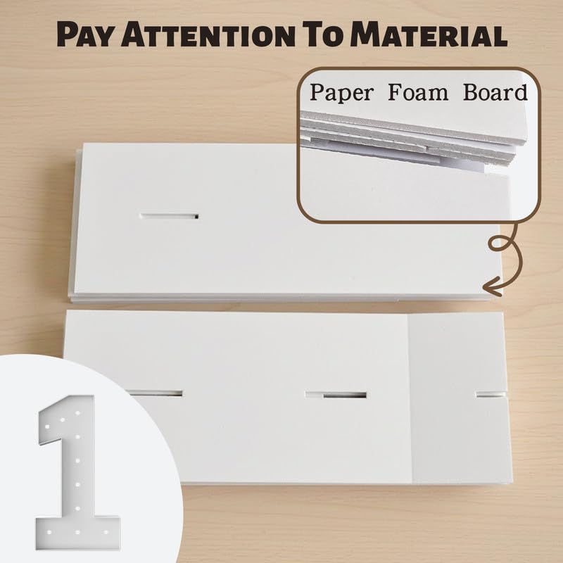 ZFUNBO pre-cut foam boards for simple slot-fit assembly.