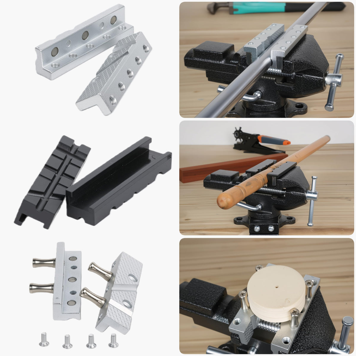 ZGJDYSM table vise quick-adjust-buttons enable rapid jaw changes