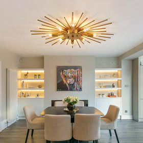 ZGLAOJT assembly-required ceiling light ships safely and installs easily