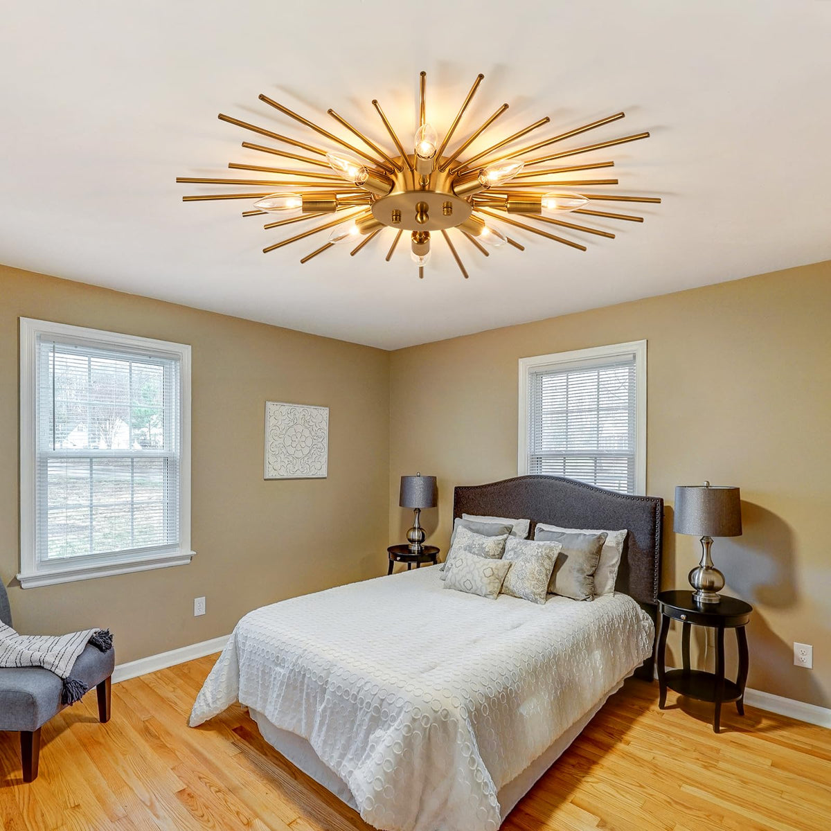ZGLAOJT LED-compatible fixture accepts E12 bulbs for flexible brightness