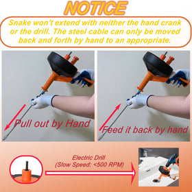 Zgqmcgy drain auger in use clearing kitchen sink blockages