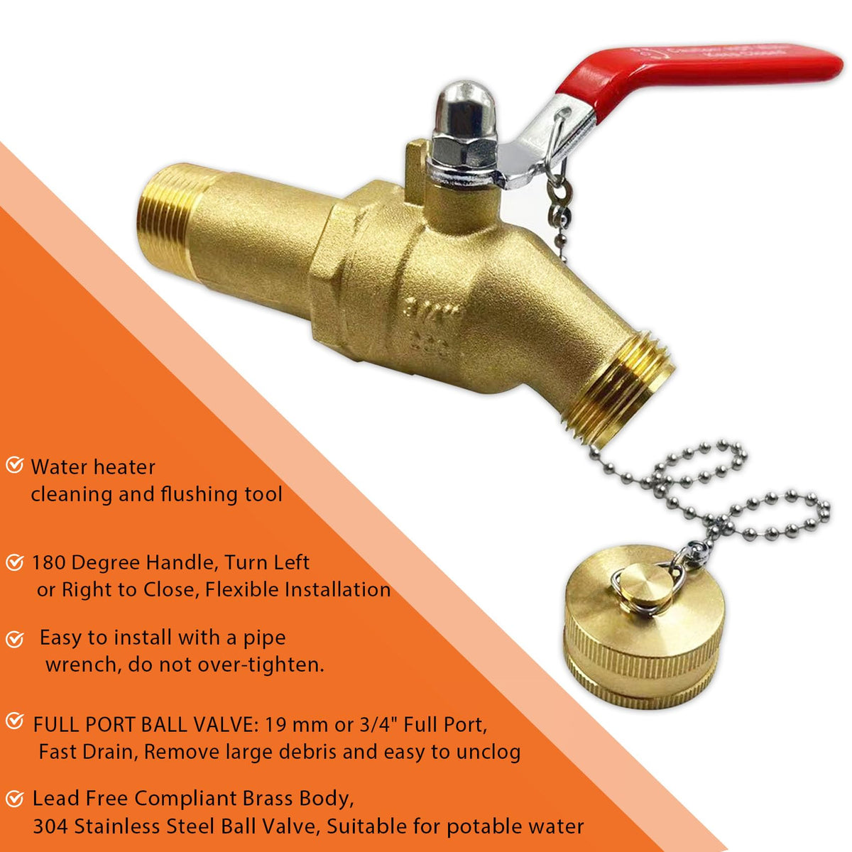 ZGTools lead-free brass material ensures safe reliable valve performance