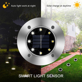 ZGWJ IP65 waterproof solar ground light withstands rain.