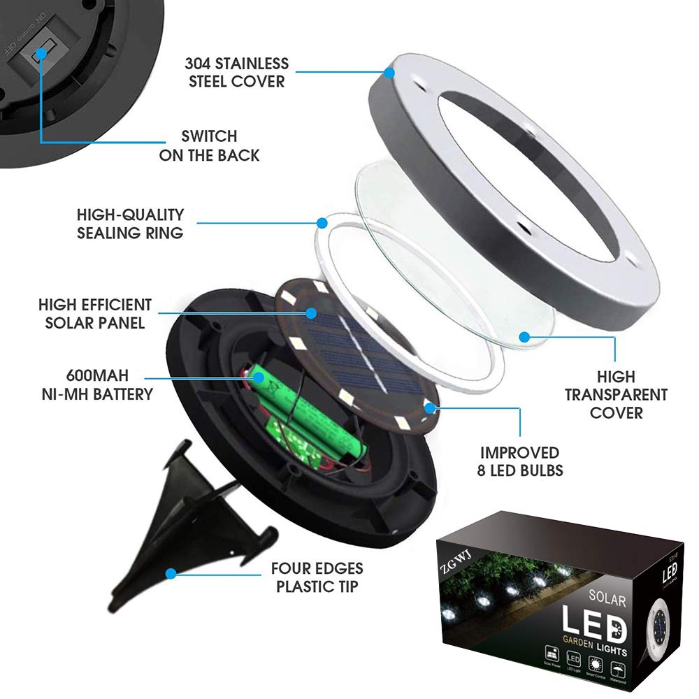 ZGWJ ground light spike installation shows quick setup in a lawn