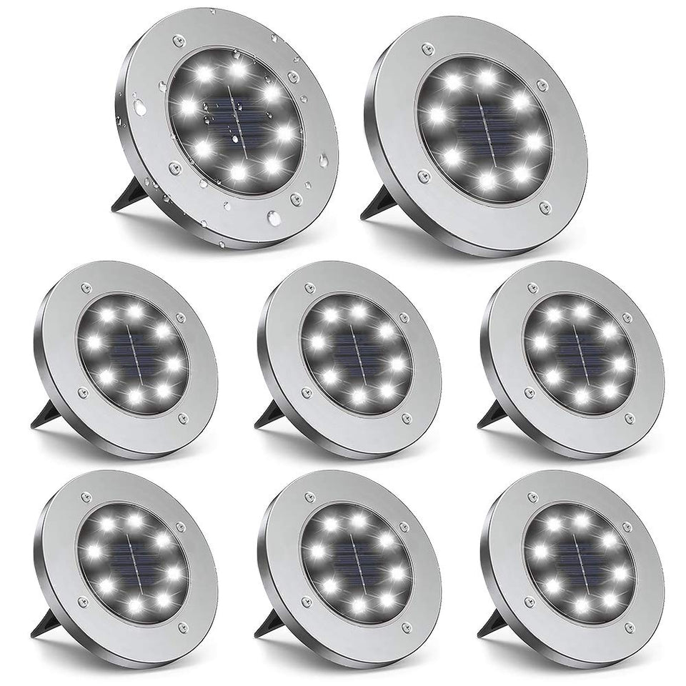 ZGWJ solar ground light with upgraded aluminum body for durable outdoor use.