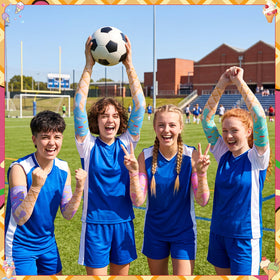 Zhamate multicolor ice cream sleeves for team sports and outdoor adventures.