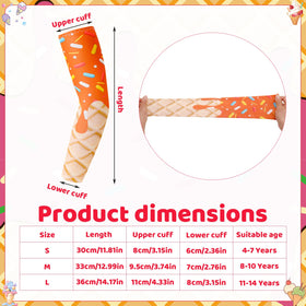 Zhamate ice cream design arm sleeves in bright colors for sports and recreation.