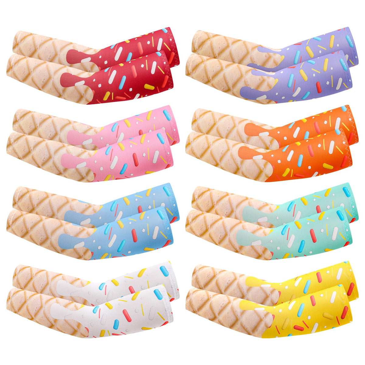 Zhamate soft-touch ice cream sleeves, comfy under jersey during workouts.