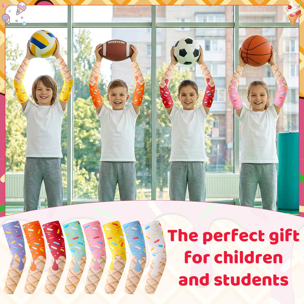 Zhamate compression ice cream sleeves, ideal for baseball and basketball practice.
