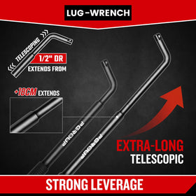 Zhax CR-V steel lug wrench designed for durable, heavy-duty use.