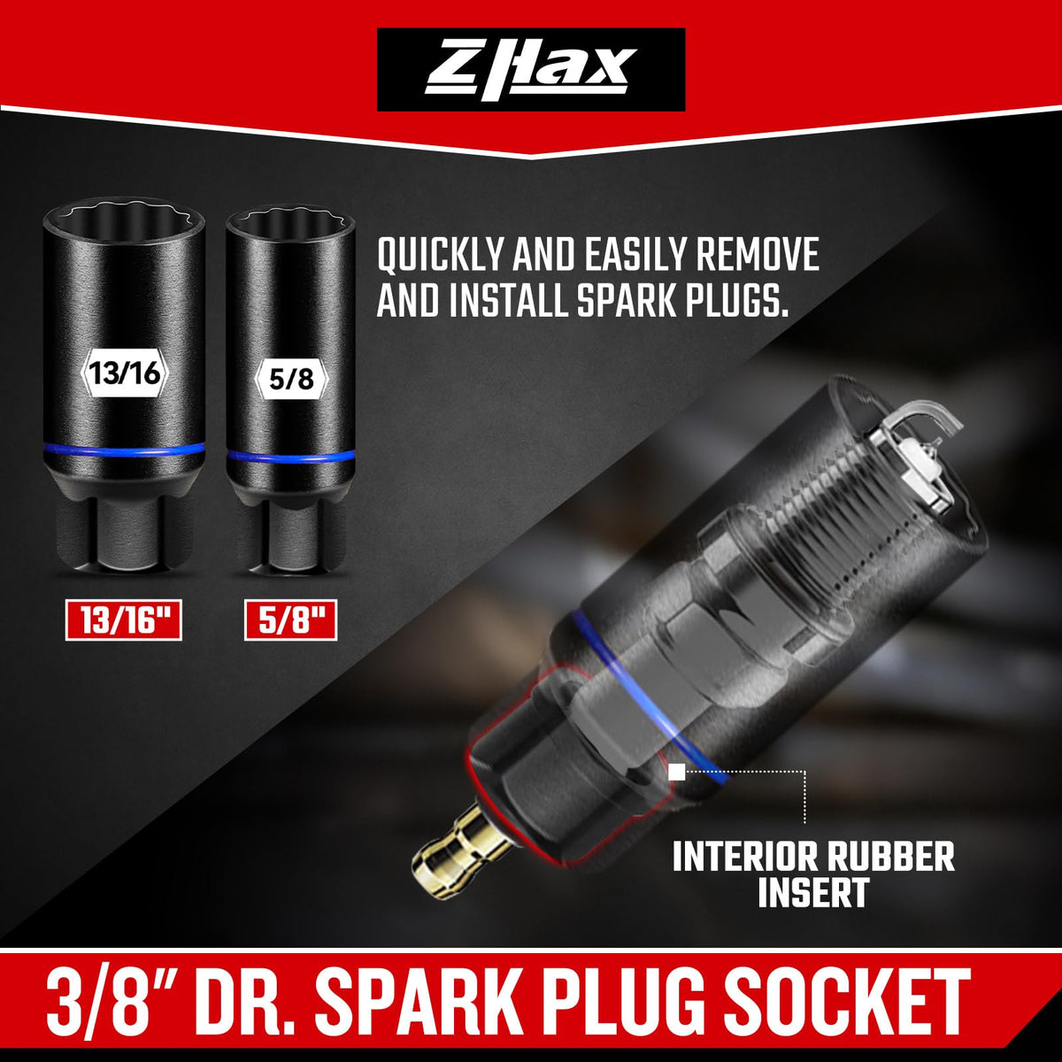 ZHAX 1/4 to 3/8 inch socket adapter broadens tool compatibility