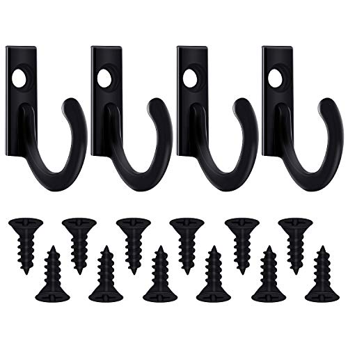 Zhehao black finish hooks complement modern decor while holding coats and bags.