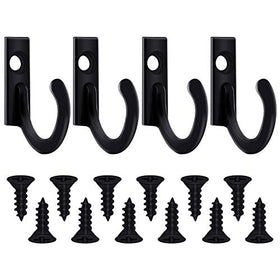 Zhehao black finish hooks complement modern decor while holding coats and bags.