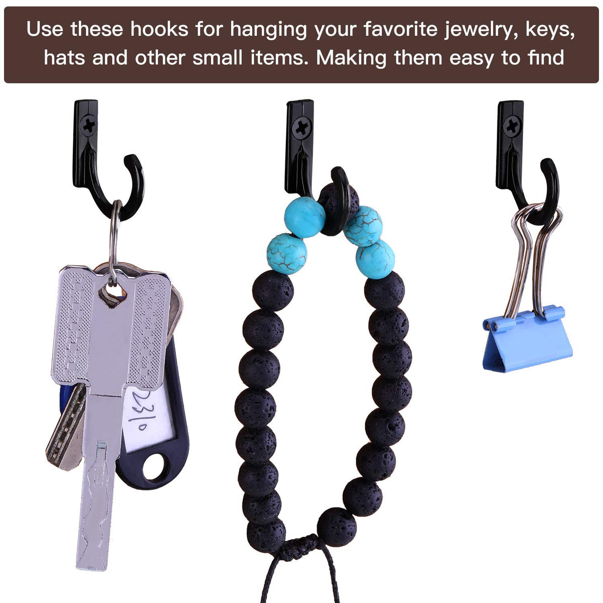 Zhehao sturdy wall-mounted hooks ready for everyday organization tasks.