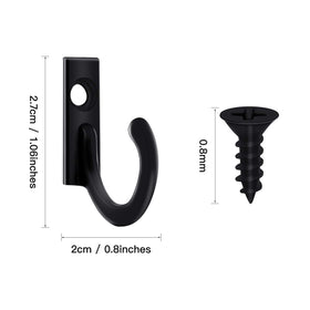 Zhehao zinc alloy hooks with screws, highlighting durable hardware.