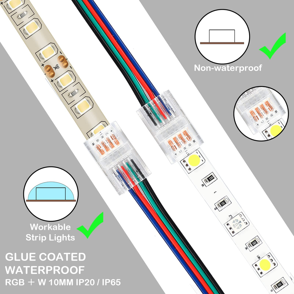 Zhengmy 16.4 ft LED strip cable enabling long, seamless runs
