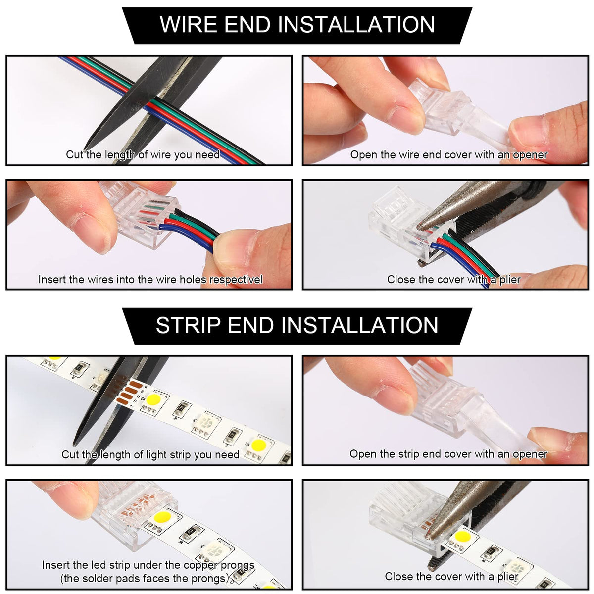 Zhengmy easy push-in alignment guiding correct polarity