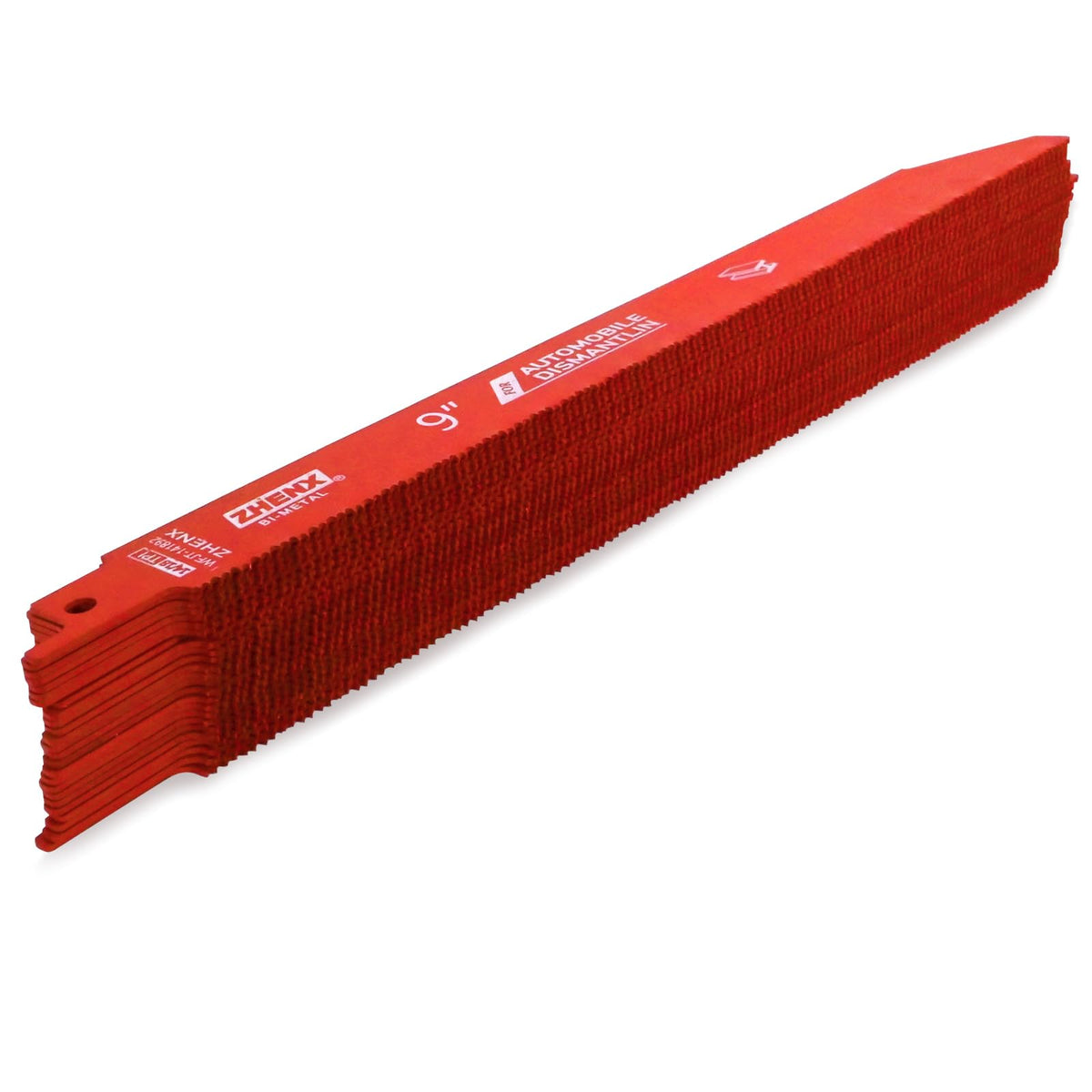 Zhenx 9-inch bi-metal saw blade pack for durable metal cutting.