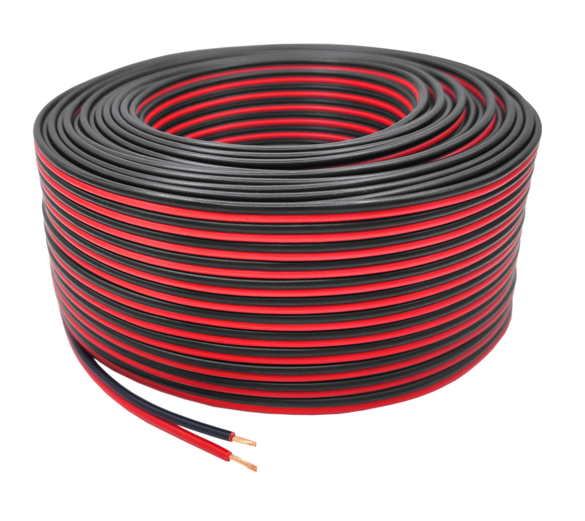 Zhevrax 18G copper zip wire in red for reliable LED power connections.
