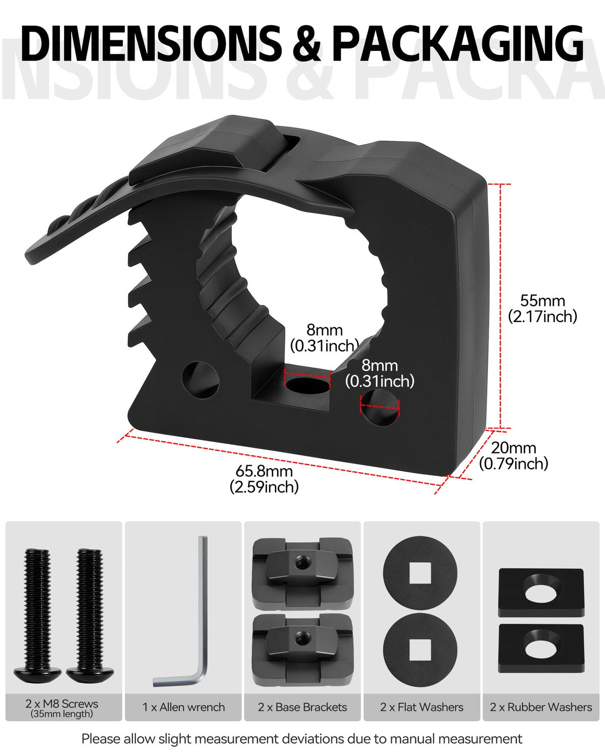 ZHILXN compact tool rack for truck bed and interior panels
