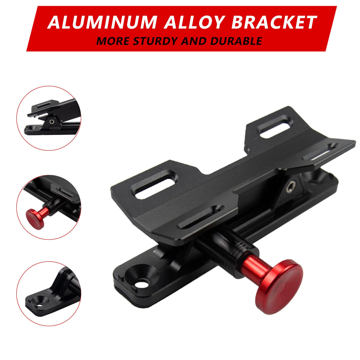 ZHILXN fast access mount enabling quick red pin release on trails