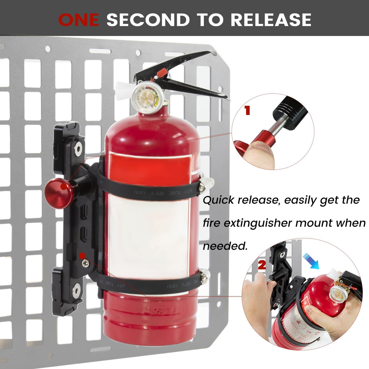 ZHILXN Molle Panel Protective Rubber Clamps cushion surfaces during rugged use.